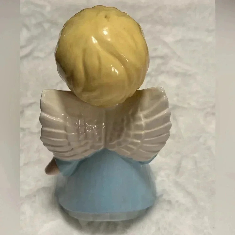 Vintage Kissing Christmas Angels Boy & Girl Set 1979 Handpainted Kitsch Unique - Picture 16 of 16